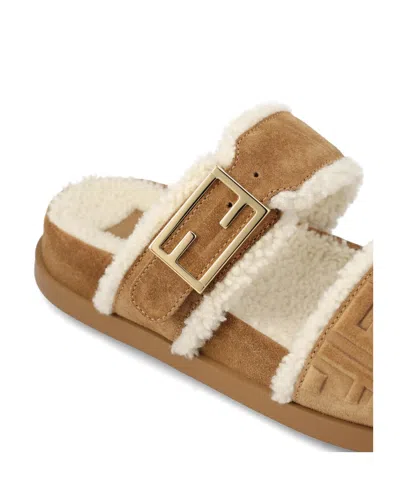 Fendi Neutrals Boots Women In Brown