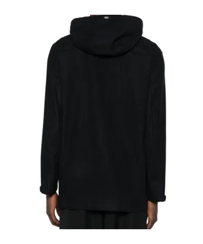 Herno Contrast-panel Piqué Jacket In Black