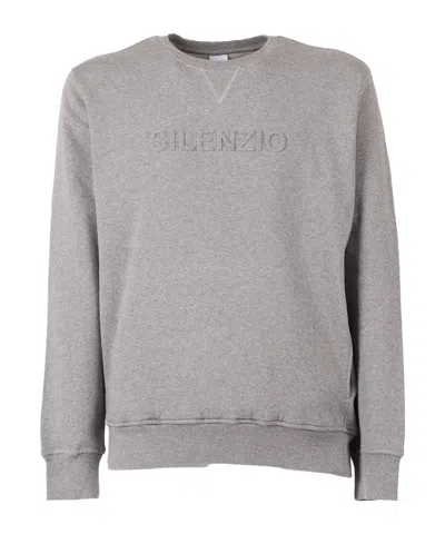 Aspesi Round-neck Knitted Pullover Shirt In Gray
