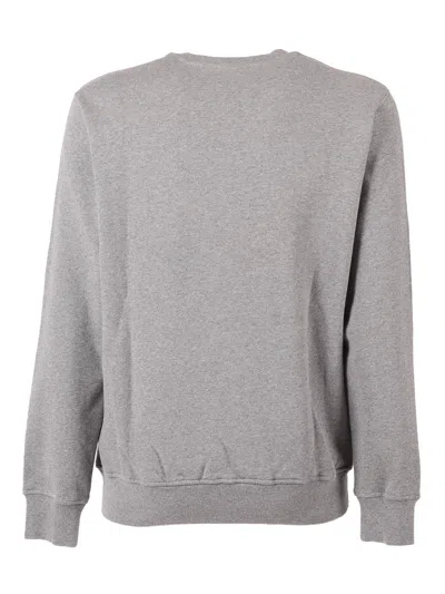 Aspesi Round-neck Knitted Pullover Shirt In Gray