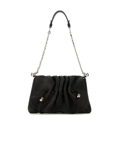 Isabel Marant Women Dark Brown Leather Bolton Shoulder Bag In Brown