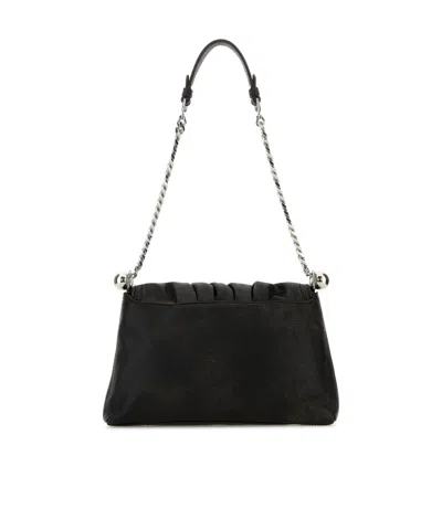 Isabel Marant Women Dark Brown Leather Bolton Shoulder Bag In Brown