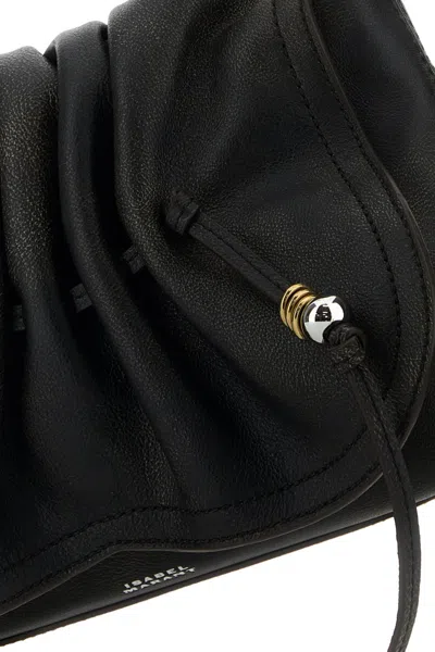 Isabel Marant Women Dark Brown Leather Bolton Shoulder Bag In Brown