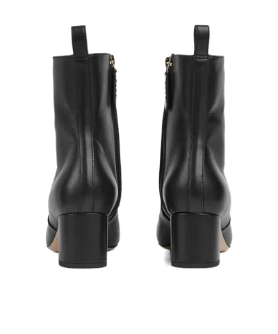 Gucci 55mm Horsebit Ankle Boots In Black