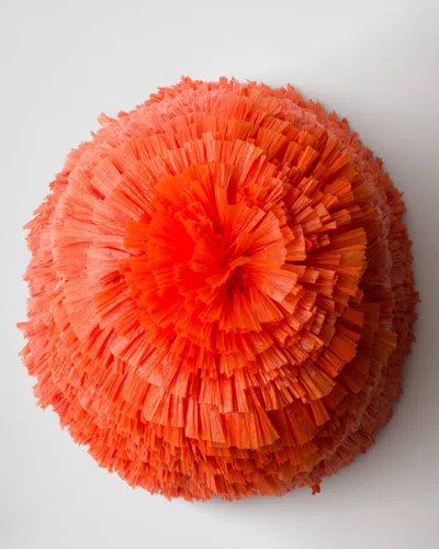 Prada Reversible Crochet Hat In Orange