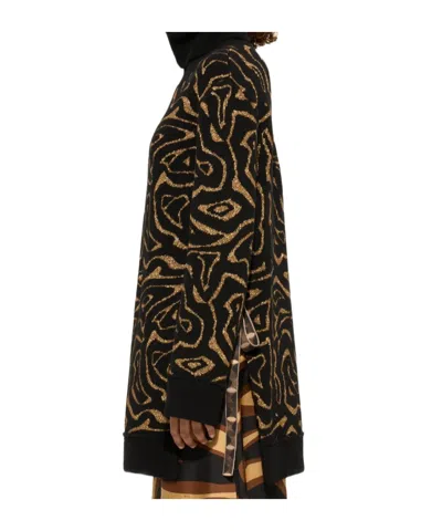 Pucci Embroidered Polyester Blend Oversize Sweater In Multi