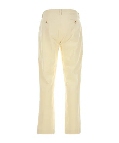 Polo Ralph Lauren Stretch Corduroy Trousers With Pockets And Loops In Neutral