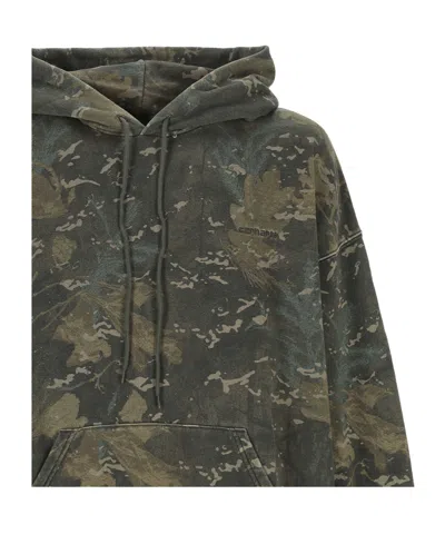 Carhartt Hooded Benton Sweat Jacket In Green