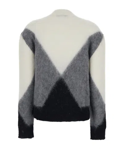 Mauro Grifoni Maglia Girocollo Intarsio In White