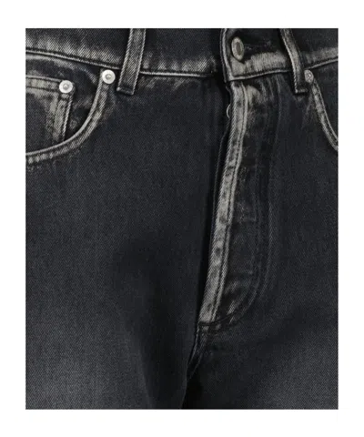 Moschino Straight Leg Trousers Featuring Five Pockets In Black