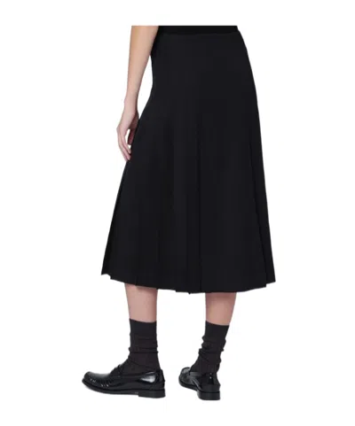 Durazzi Milano Adjustable-straps Midi Skirt In Black
