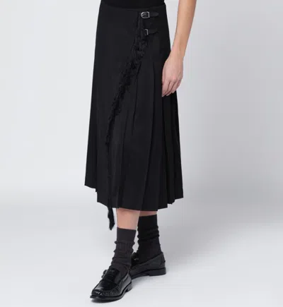 Durazzi Milano Adjustable-straps Midi Skirt In Black