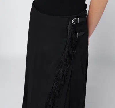 Durazzi Milano Adjustable-straps Midi Skirt In Black