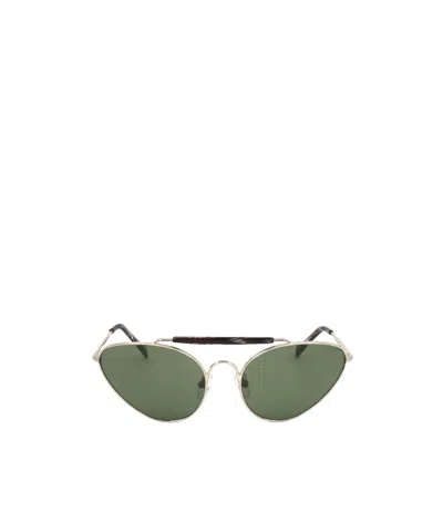 Dries Van Noten Full Frame Sunglasses In Gold