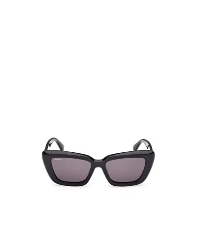 Max Mara Full Frame Sunglasses In Black