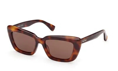 Max Mara Full Frame Sunglasses In Brown