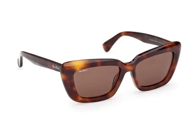 Max Mara Full Frame Sunglasses In Brown