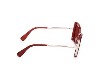 Max Mara Full Frame Sunglasses In Burgundy