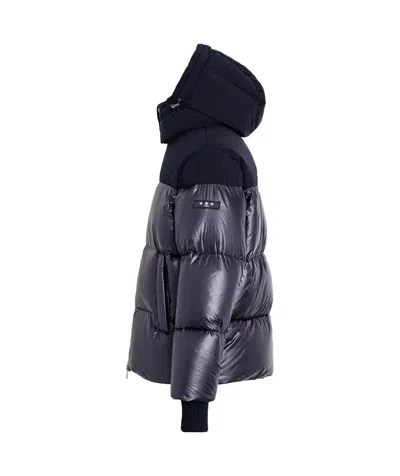 Tatras Hooded Quilted Coat Side Pockets In Blue