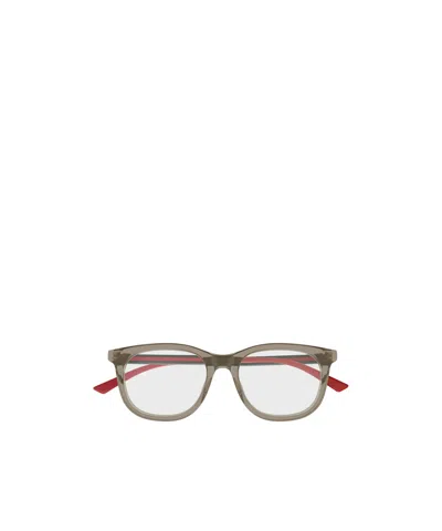 Gucci Geometric Frame Plain Mirror In Gray