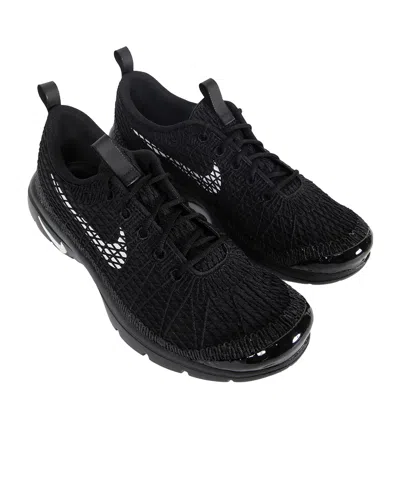 Comme Des Garçons Textured Black Sneakers With Low-profile Design And Distinctive Branding In Black