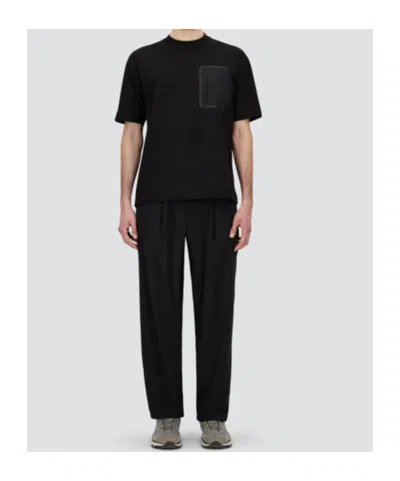 Herno Utility Trousers With Elastic Waistband And Pockets In Black