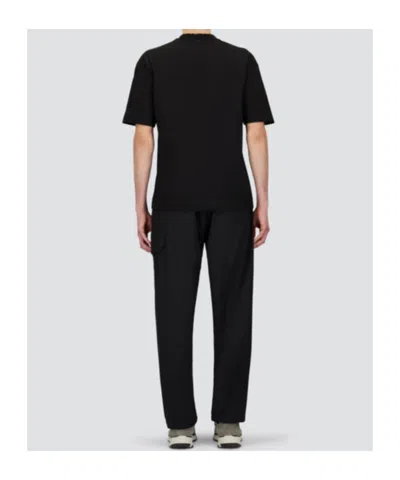 Herno Utility Trousers With Elastic Waistband And Pockets In Black