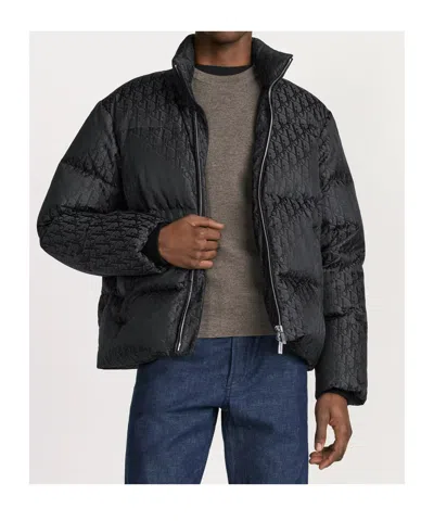 Dior Oblique Down Jacket In Black