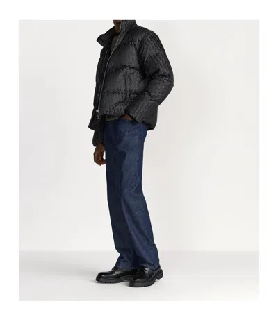 Dior Oblique Down Jacket In Black