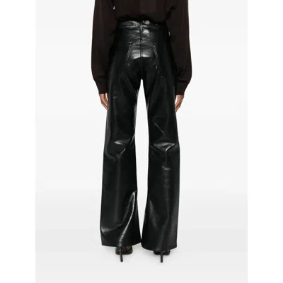 Agolde Five-pocket Casual Pants In Black