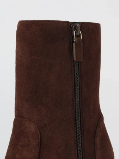 Stuart Weitzman Stuart Power Suede Ankle Boot In Red