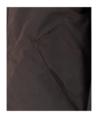 Barbour Long-sleeved Casual Jacket In Brown