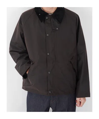 Barbour Long-sleeved Casual Jacket In Brown