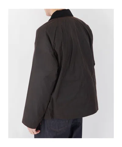Barbour Long-sleeved Casual Jacket In Brown