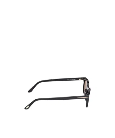 Tom Ford Eyewear Rectangular Frame Sunglasses In Black