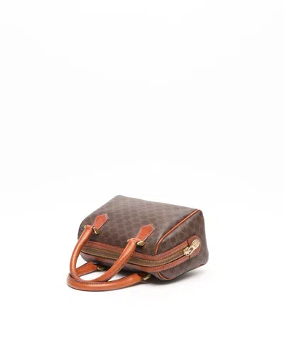 Celine Céline Macadam Shoulder Bag In Red