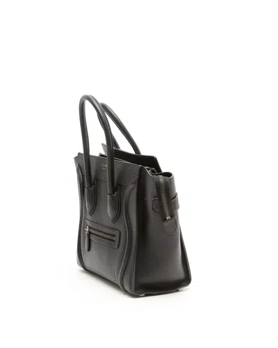 Celine Céline Micro Luggage Bag In Burgundy