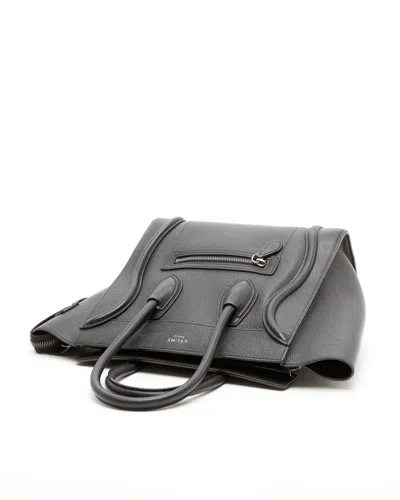 Celine Céline Micro Luggage Bag In Burgundy