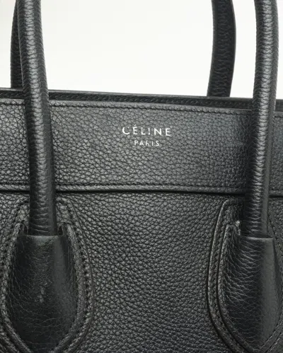 Celine Céline Micro Luggage Bag In Burgundy