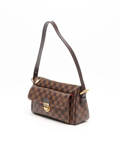 Pre-owned Louis Vuitton Damier Ravello Gm Bag In Brown
