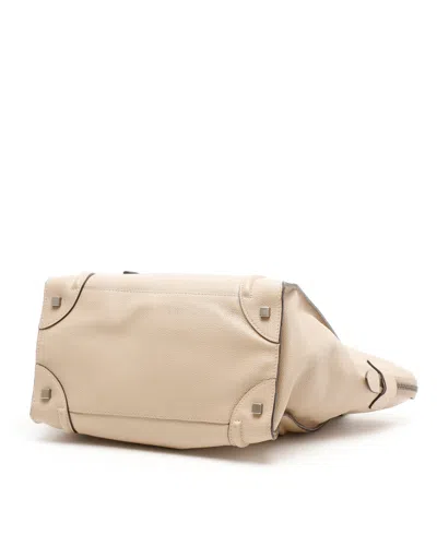 Celine Céline Luggage Mini Bag In Neutral