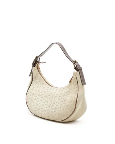 Celine Céline C Macadam Shoulder Bag In Brown