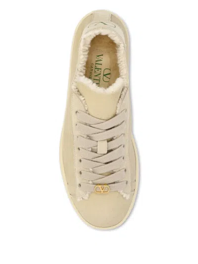 Valentino Sneakers With Suede Logo Application In Multi