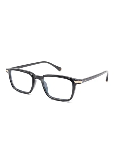 Cartier Rectangle-frame Glasses In Blue