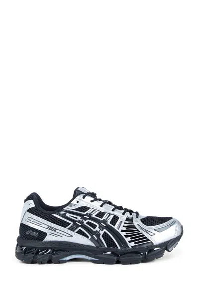 Asics Mens Gel Kayano 12 Woven Trainers Black Graphite Grey In Silver
