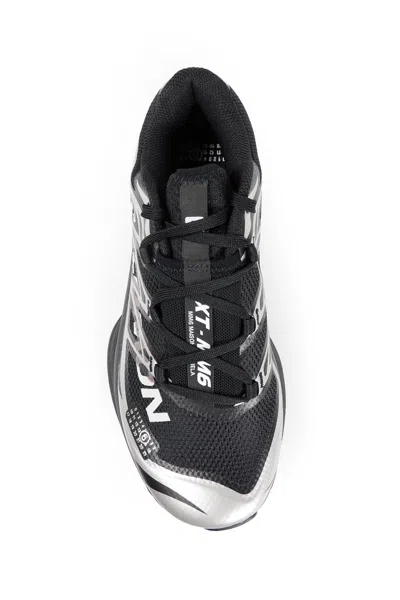 Mm6 Maison Margiela Black Polyamide Athletic Sneakers In Black