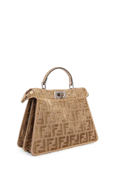 Fendi Peekaboo Iseeu Small Bag In Neutral