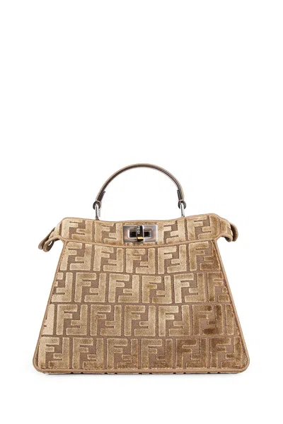 Fendi Peekaboo Iseeu Small Bag In Neutral