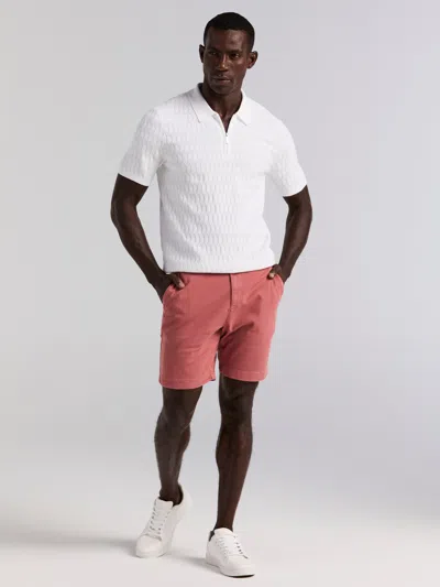 Perry Ellis Men's Geometric Pattern Zip Polo Sweater In Black