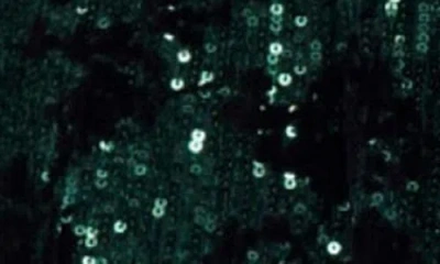 Maje Iletie Sequin Shorts In Green